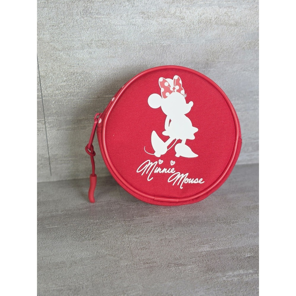 Disneyland Resort Minnie Mouse Red Round Coin Pouch Bag Charm